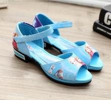 kids shoes girls sandals 2016 spring new cartoon girls shoes princess shoes sandals in the summer students performance 4370