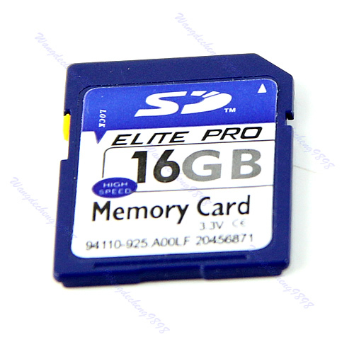 Free Shipping Good Quality 16GB 16G SD Secure Digital Flash Memory Card For Camera GPS Case
