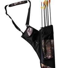 Camo Bow Bag Archery Arrow Quiver Traditional Archery Supplies Pouch For Arrows