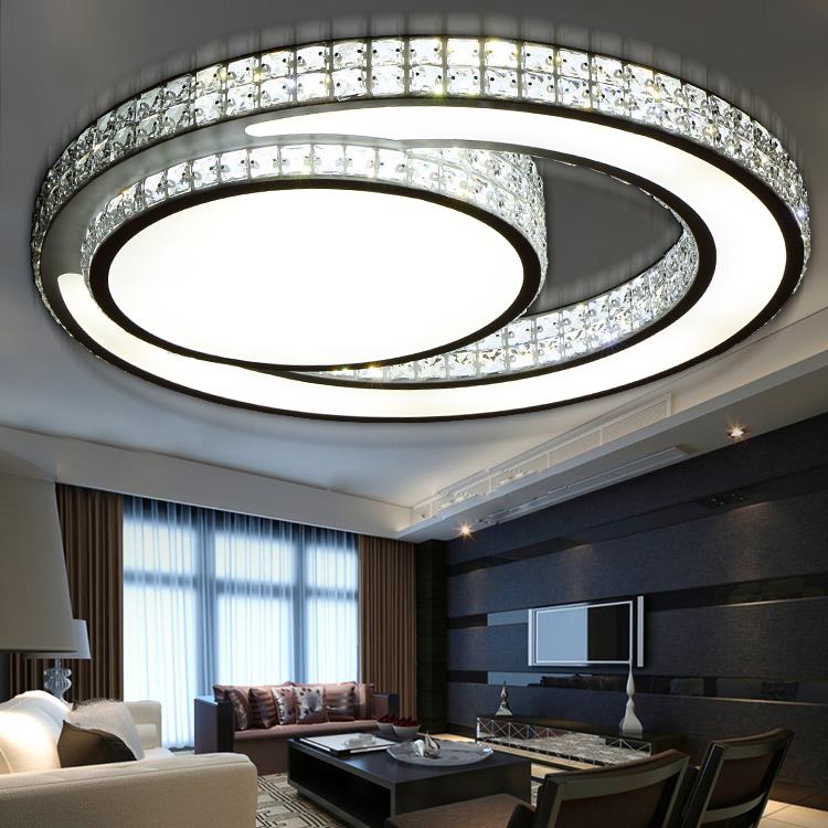 Hot crystal modern led ceiling lights for living room bedroom home indoor decoration led ceiling lamp lighting light fixtures