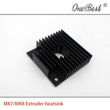 10Pcs/lot 40x40x11mm heatsink For MK7/MK8 3D printer extruder heatsink Makerbot Fitting Aluminum Anode Black Free shipping