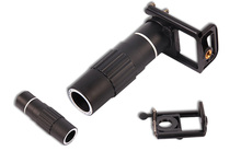20 unids/lote 12x Zoom lente del telescopio óptico + soporte universal para la cámara del teléfono celular móvil OS604