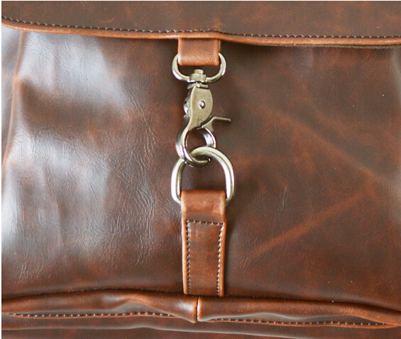 2015 New Style Men's Backpack PU Leather Student Casual School