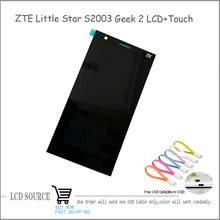 Original 5″ ZTE Little Star Geek 2 LCD Display Touch Digitizer Sensors Assembly Replacement Parts With Free Gift