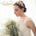 Free Shipping Shell Flowering Oversized Garden Headband Wedding Bridal Hair Accessories Tiara