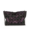 2016 new Japanese luminous geometry package Folding lattice variety Shoulder Chain BaoBao Clutch Bag