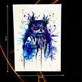 1PC Sexy Blue Ink Owl Tattoo Body Art Painting Temporary Tattoo Sticker Waterproof Arm Tatoo Sleeve