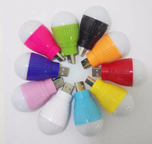 USB Led Lamp 5V 3w SMD Led Bulb 360 Degree White,Yellow,Red,Green,Blue Energy Saving Light led usb light free Shipping1pcs/lot