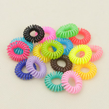 10 Pieces Of Hot Candy Color Telephone Line Scrunch String Elastic Rope Ring Phone Not To