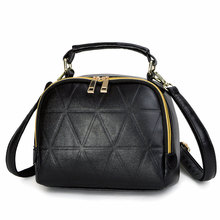 Trendy Plaid Small Bag Fashion Rhombic Chequer Hand-held Shoulder Bag Fashion Casual PVC Shoulder Bag Lady Box-type Hand Bag