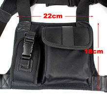 New Walkie Talkie Chest Pocket Pack Backpack Handset Radio Accessory Holder Bag Two Way Radios Carry