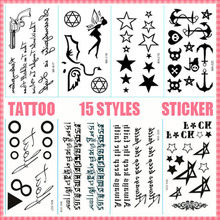 (#JO002)2013New Fashion Cool Temporary Tattoo Sticker 15TYPE waterproof fake tattoo sleeve men women tattoo paper GIFT wholesale