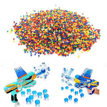 10000pcs/bag Water Bullet Balls Gun Pistol Toys Water Gun Crystal Soft Bullet paintball guns Toys Crystal Soil Bead Bio Gel Ball