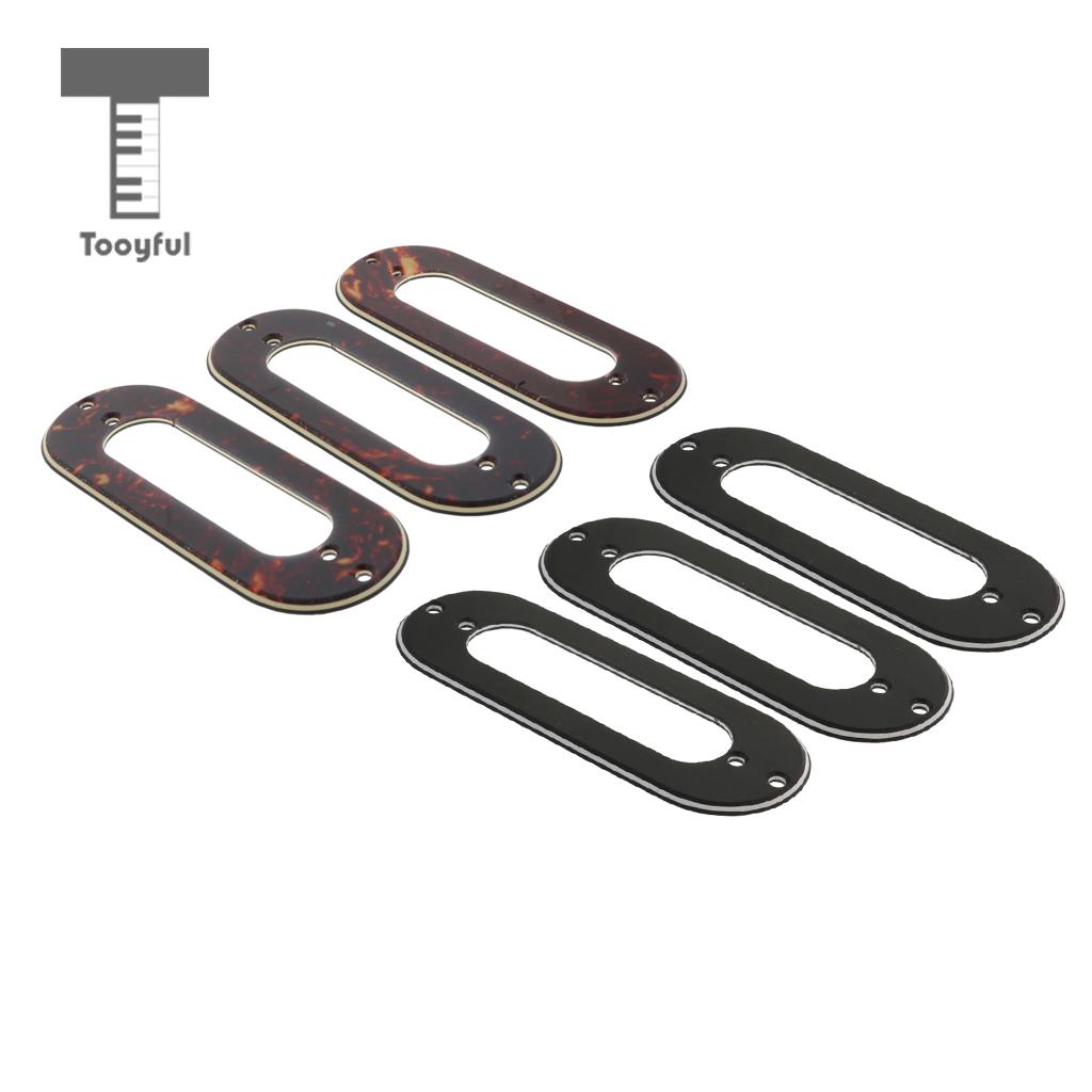Description Picture 2 of item3pcs Metal Durable Fine Workmanship Single Coil Pickup Frame Mounting Rings for Musical Instruments Electric Guitar Parts