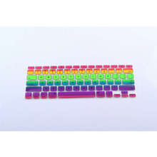 Color rainbow Laptop Keyboard Silicone Skin Protector Cover film Sticker for apple Macbook Pro Air Retina 13 15 17