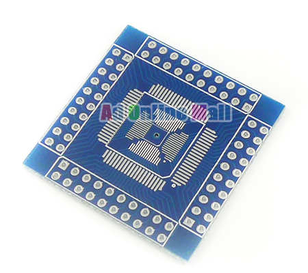 Pcs Qfn Tqfp Lqfp Qfp Pin Mm Pitch To Dip Pcb Adapter Board