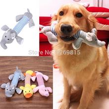 New Dog Toys Pet Puppy Chew Squeaker Squeaky Plush Sound Duck Pig & Elephant Toys 3 Designs FREE SHIPPING