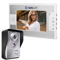 SUNLUXY 7 TFT Color Door Phone Video Intercom 1 Monitor 1 Camera Doorbell Kit 700TVL IR
