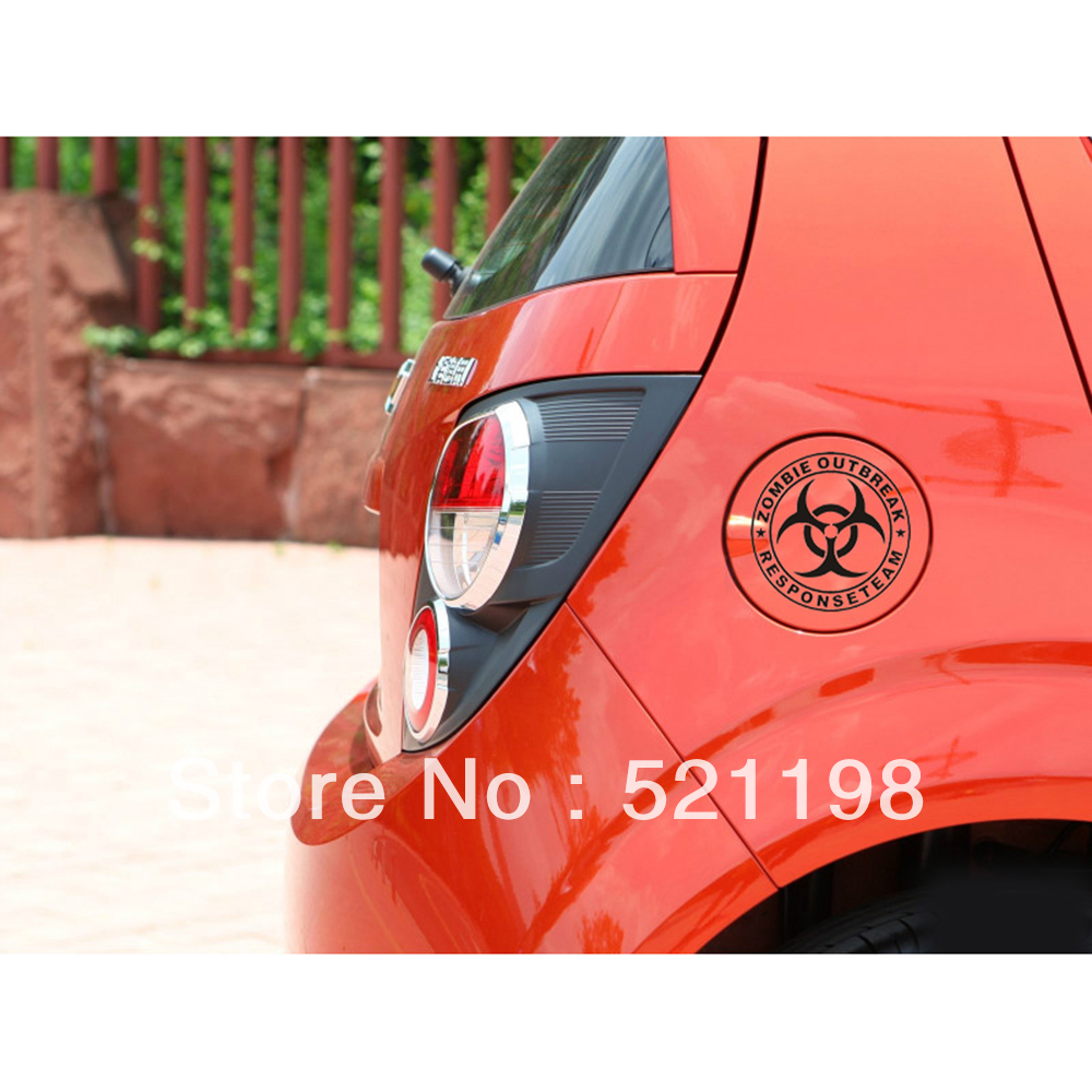 Zomble Outbreak Car Stickers Car Reflective Decal 12 x 12 cm for Toyota Ford Chevrolet Volkswagen