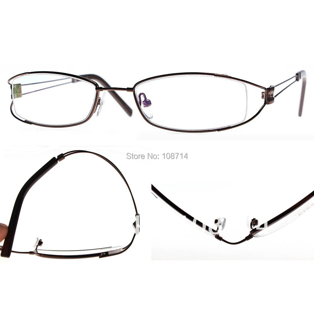 Free shipping Titanium memory flexible bridge/temple lady ...