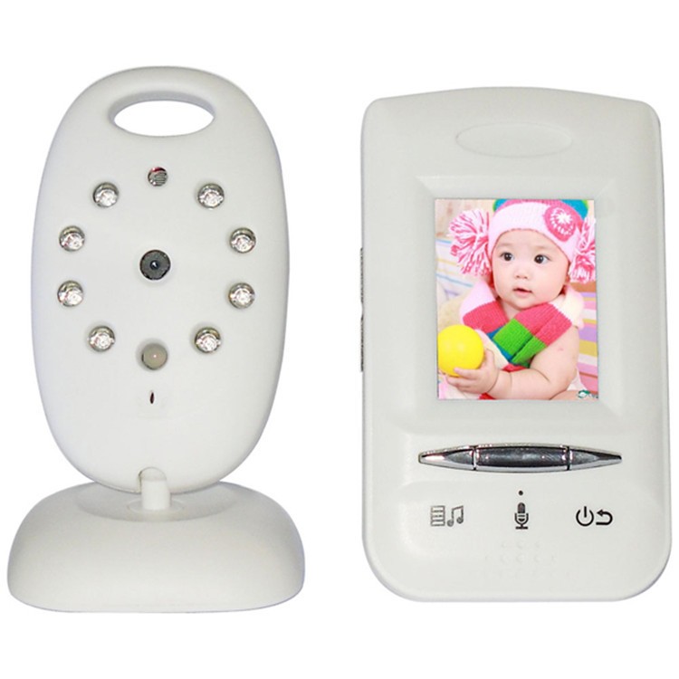 Wireless Digital Baby Video Monitor Support Intercom Temperature Display Music Player 2.0 Inch LCD Electronic Baby Camera Monitors (8)