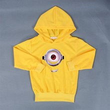 1pcs lot 2015 despicable me 2 minion boys clothes girls nova shirts child Spring hoodies Tops