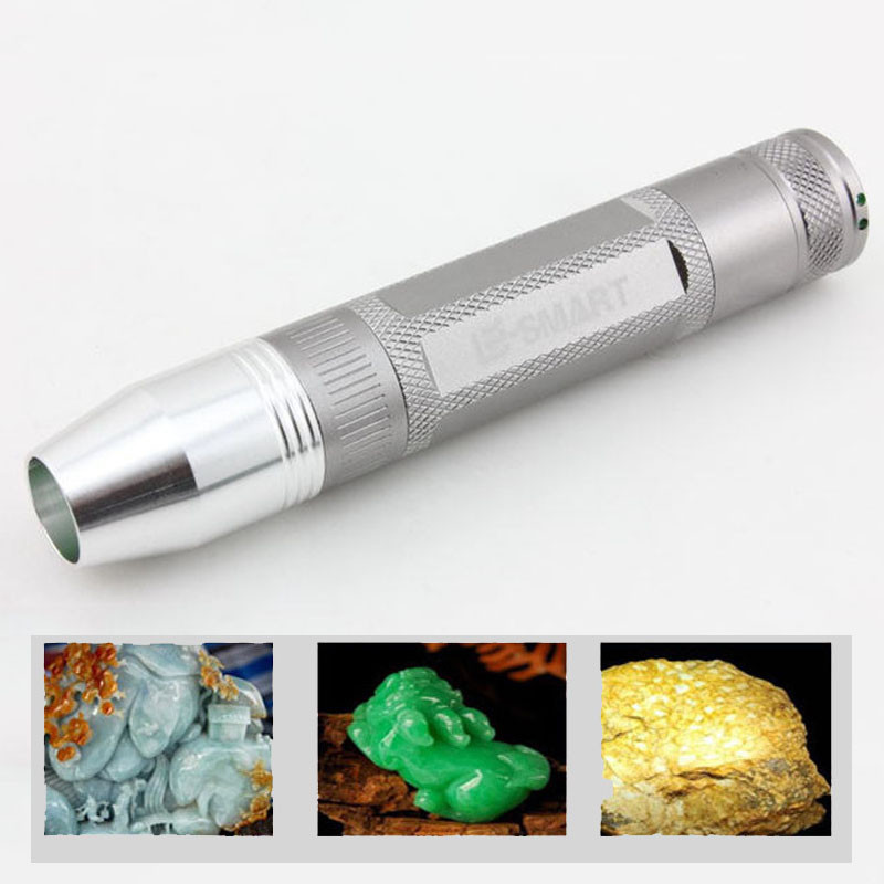 Mini Jewelry Jade LED Flashlight Glare Torch White Yellow Violet Light Source for sale online 