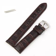 Superior High Quality Soft Sweatband Genuine Leather Strap Steel Buckle Wrist Watch Band Au14