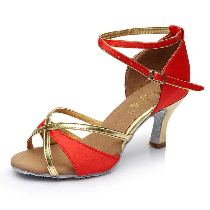 red salsa shoes