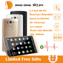 Ding Ding SK3 Pro Unlock Quad Core Smartphone MTK6582 1.3GHz  5.5 Inch HD IPS Screen 13.0MP Camera Dual SIM Cellphone Mobile