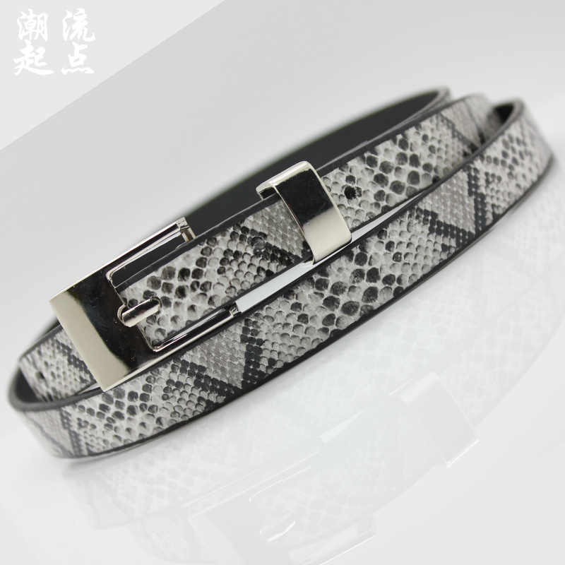 2014 Han edition snakeskin grain fashion belt buc...