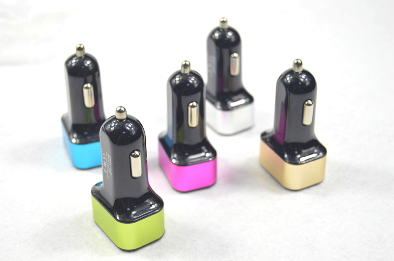 3port usb car charger adapter