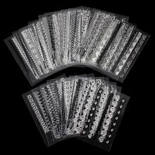 24 Pcs Lot Stripe Gliter Diy Decorations For Nails Beauty 3D Nail Art Of Bronzing Stamping