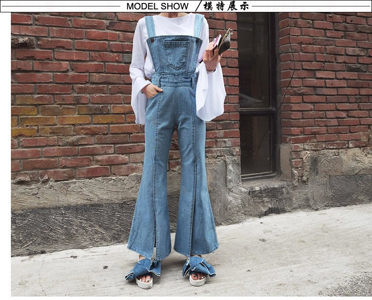womens flare overalls