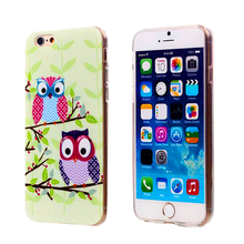Cute Owl Tower Flag Pattern Cartoon Soft TPU Silicon Case For Apple iphone 6 6S iphone6