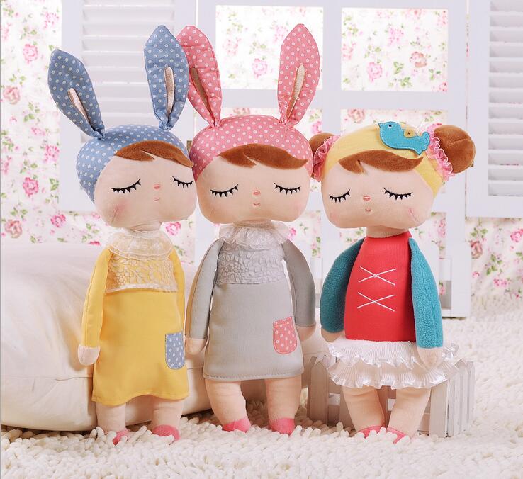 Kawaii Plush Stuffed Animal Cartoon Kids Toys for Girls Children Baby Birthday Christmas Gift Angela Rabbit Girl Metoo Doll 1