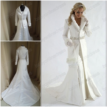 wedding dresses with coats