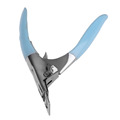 False Nail Tips Trimmer Nails Manicure Clipper Cutter Nail Tool Stainless Steel Blue
