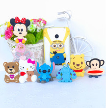 Universal Silicone Bumper Case Bumper for All Mobile Phone 4.0 ~ 5.5 inch Fashion cute cartoon mobile phone case