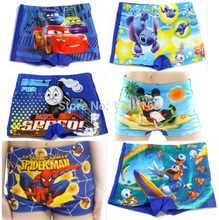 2016 Summer Beach Board Shorts Boys Trunks Character Swimwear kids swimsuit 1pcs/lot Hot Sale 2-10years