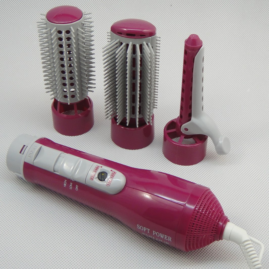 800w high power multifunctional hair dryer with brush machine pear roller hair style electric hair brush