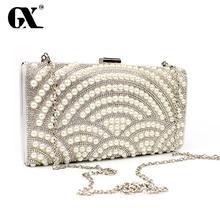 GX clutch vintage Messenger party luxury Bags pearl shoulder Handbag luxury Evening clutch Bags Fashion women crossbody Bags