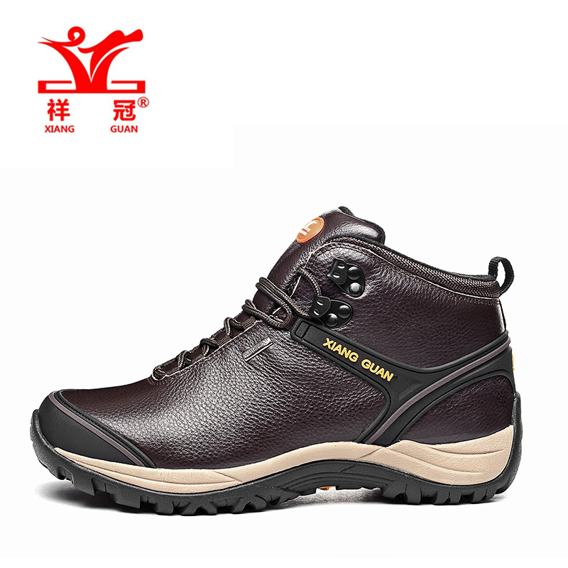 XIANG GUAN Mens Leahter Sports Outdoor Scarpe Trekking Shoes For Men Hiking Climbing Mountain Shoes Man Senderismo