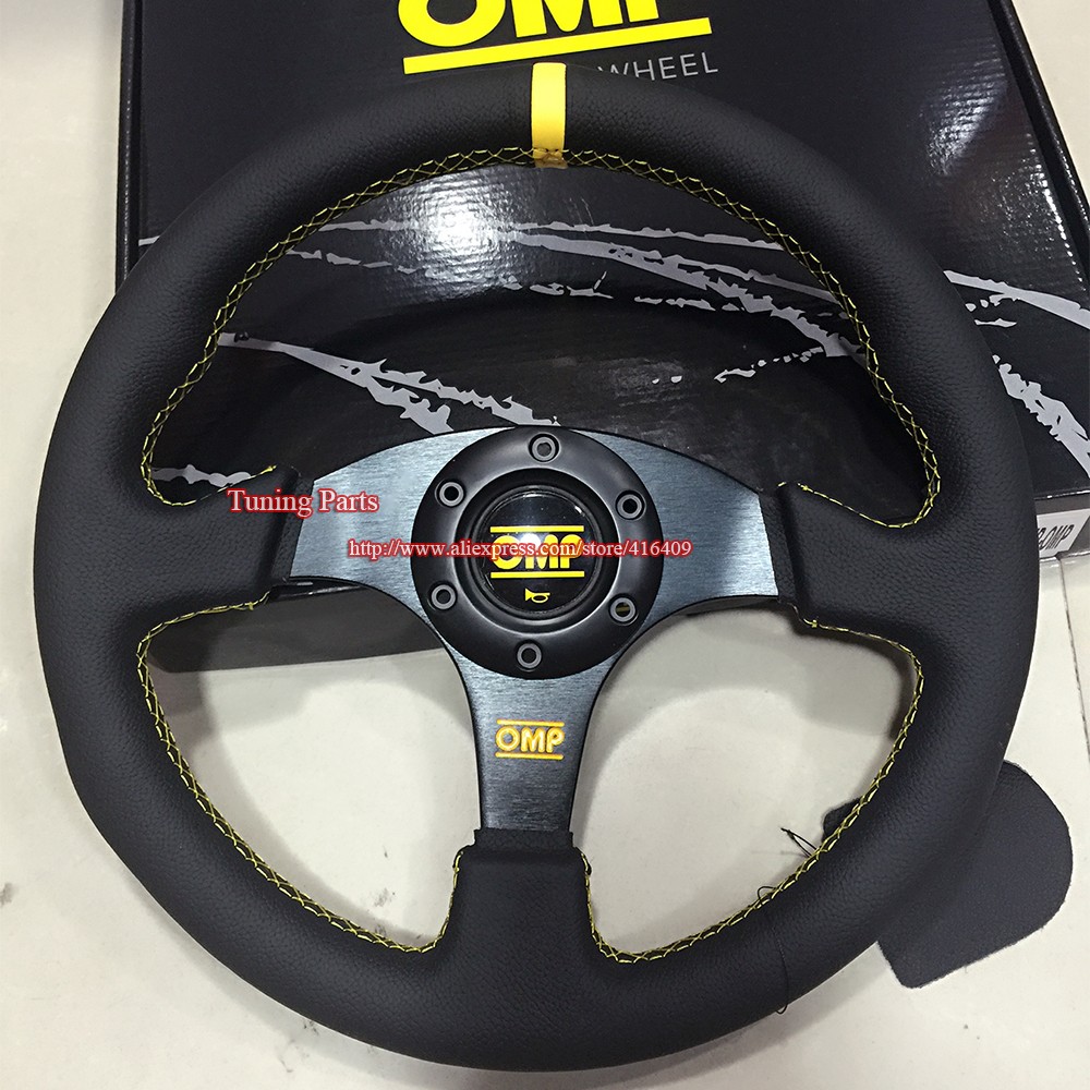 Universal Real Leather Steering-Wheel 330mm Car Steering Wheel (3)