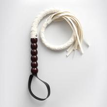 Высокое Качество Деревянной Ручкой PU Кожа Секс Кнут Flogger Хлыст Секс Помощи Порка Связывание, Взрослых Игры Флирт Секс игрушки Продукты