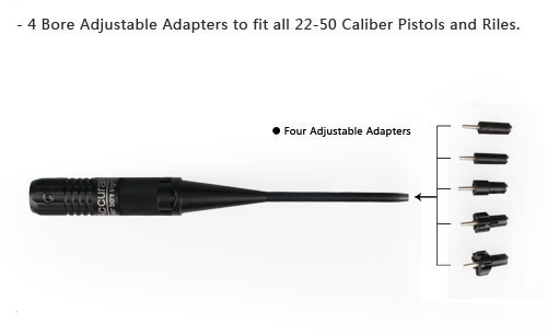 Description Picture 5 of itemPPT Tactical Laser Bore Sight collimator sights colimador red dot lasers fits 0.22 to 0.5 handguns/rifles gz200036