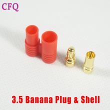 diy drone kit 3.5mm Banana Gold Bullet Connector Plug Or Drone Quadcopter battery Connector rc parts Bullet Connector Plug