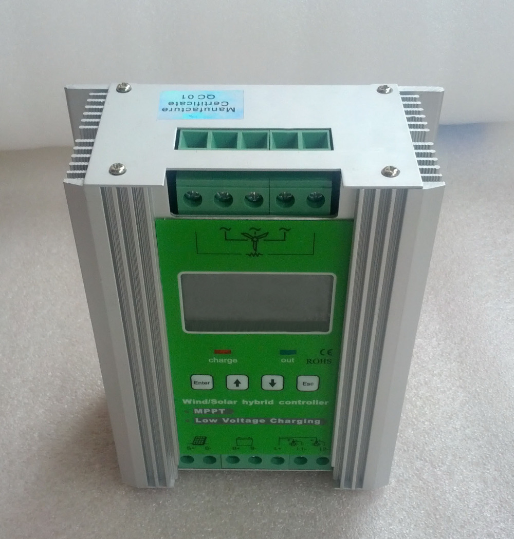 600W MPPT Wind Solar Hybrid Controller 12V 24V, 300W Wind Turbine+300W 