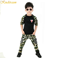 2017 New Camouflage Kids Clothing Set for Boys Girls Spring Autumn Cotton Camo Boys Sports Set