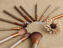 New Synthetic Hair 12 pcs Brand New Hair styling NK3 professional foundation eyeshadow Palette makeup brushes